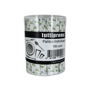 TUTTIPROMO PALITOS INDIVIDUAIS C/150