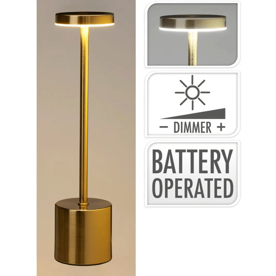 CANDEEIRO TACTIL 8X34CM DOURADO