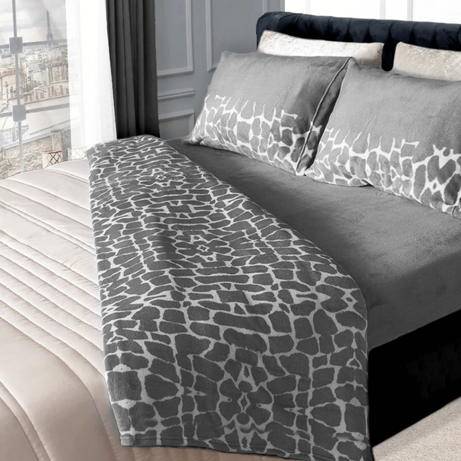 JOGO CAMA 260X280 SEDALINA TARTARUGA CINZA CASAL