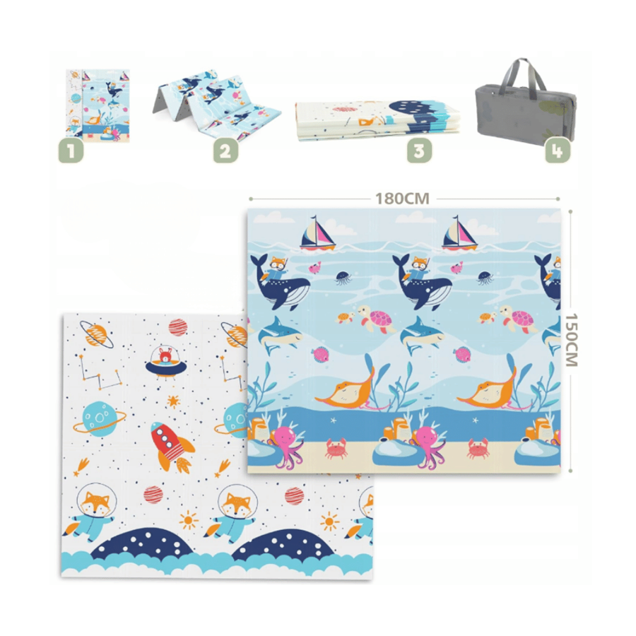 TAPETE INFANTIL XXL DOBRÁVEL E REVERSIVEL ORIT