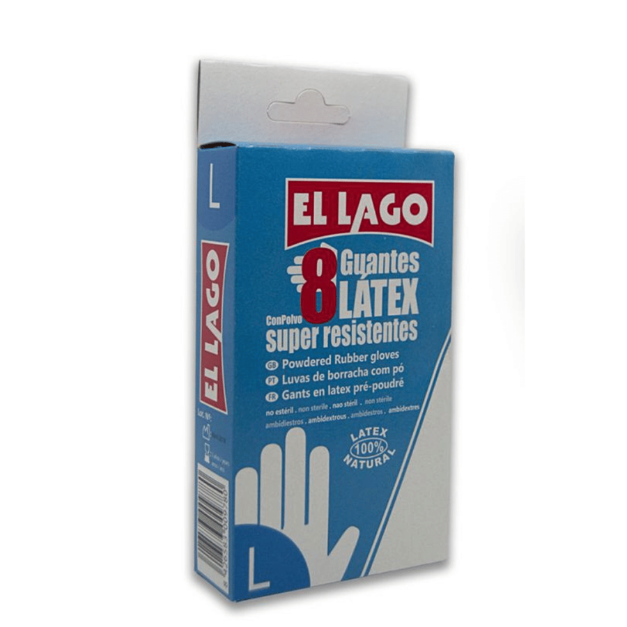 LUVA LATEX C/8 EL LAGO T:L