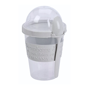 COPO P/IOGURTE CINZA 600ML