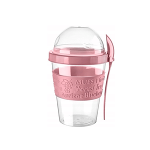 COPO P/IOGURTE ROSA 600ML