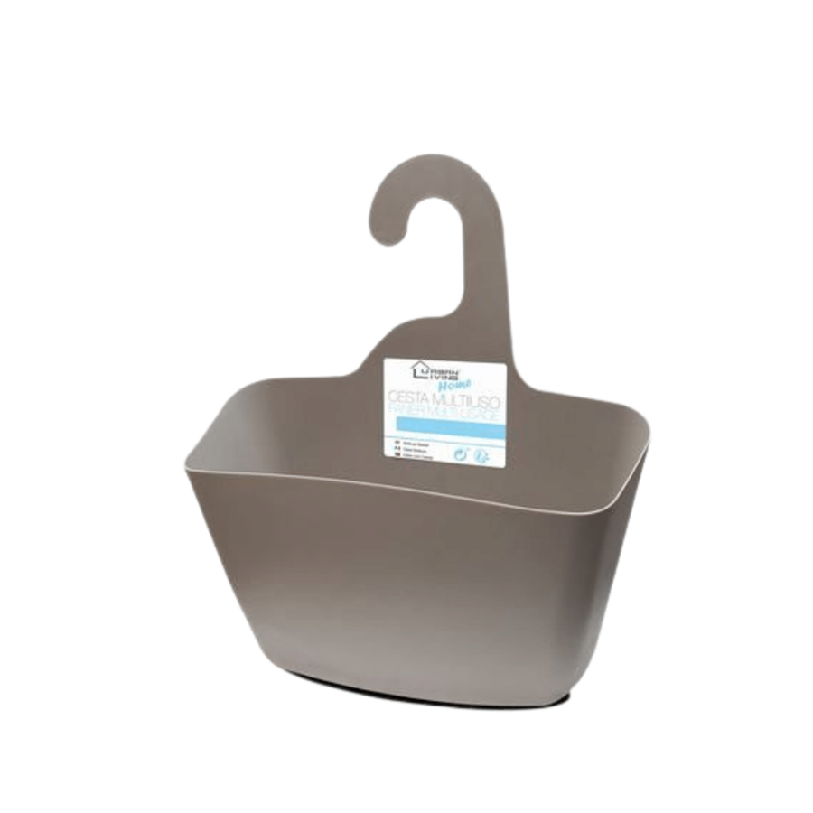 CESTA PLÁSTICO WC CASTANHO CLARO