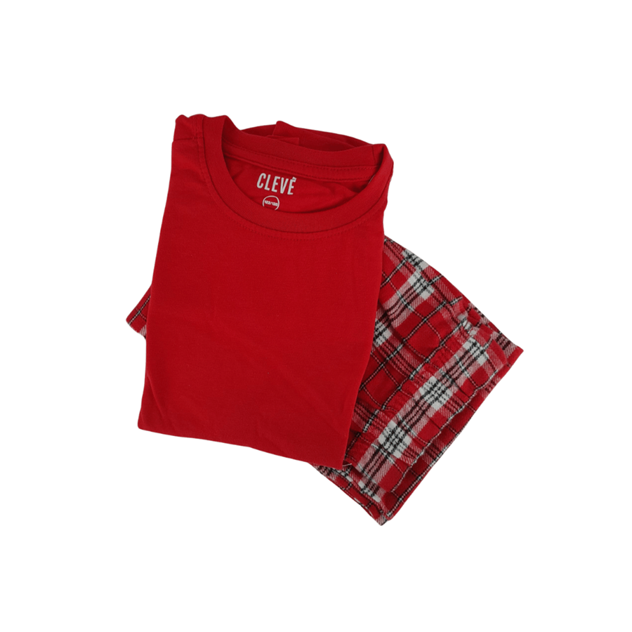 CLEVE PIJAMA MENINA VERMELHO 5/6 ANOS