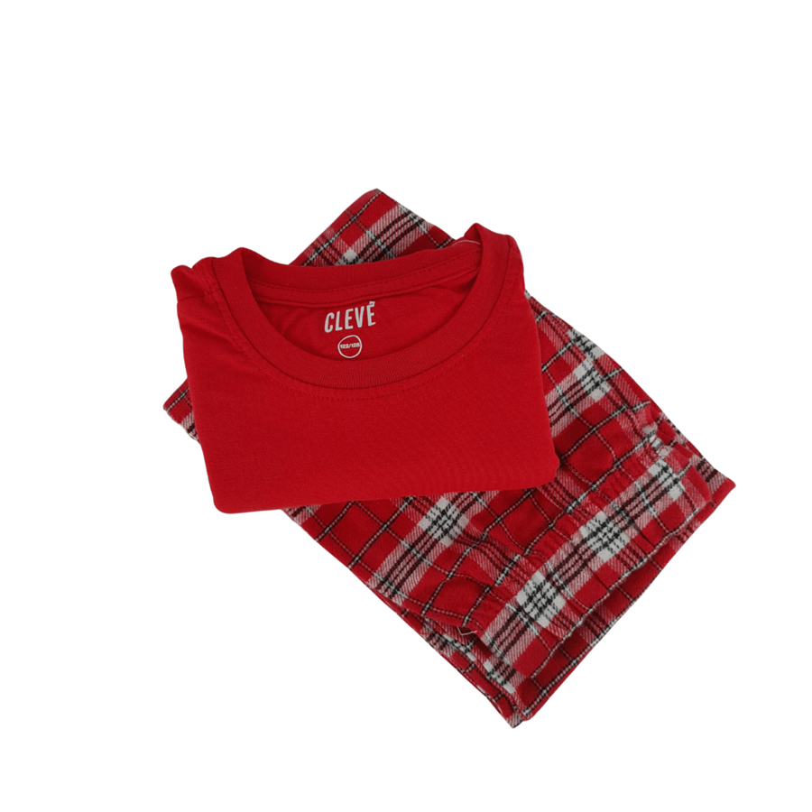 CLEVE PIJAMA MENINO VERMELHO 3/4 ANOS