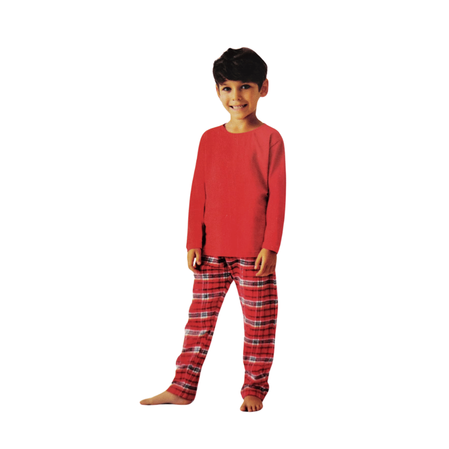 CLEVE PIJAMA MENINO VERMELHO 3/4 ANOS