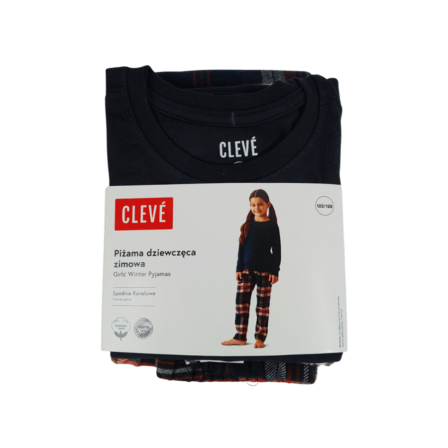 CLEVE PIJAMA MENINA AZUL 3/4 ANOS