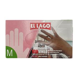 LUVA VINIL CONJUNTO 100 UNIDADES TAMANHO M