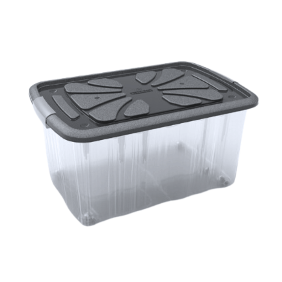 PRACT CAIXA EASYBOX 45LTS C/TPA CINZA