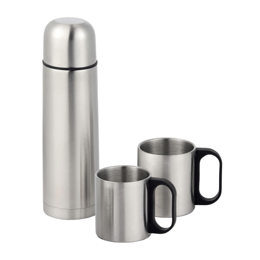 KOZINA TERMO 500ML C/2 CANECAS INOX