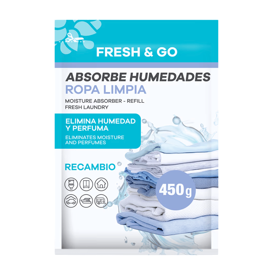 CASA AROMAS REC. ABSORVE HUMIDADE 450G ROUPA LIMPA