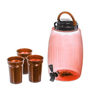 MPLAST DISPENSADOR  4.7LTS C/3 COPOS VERMELHO