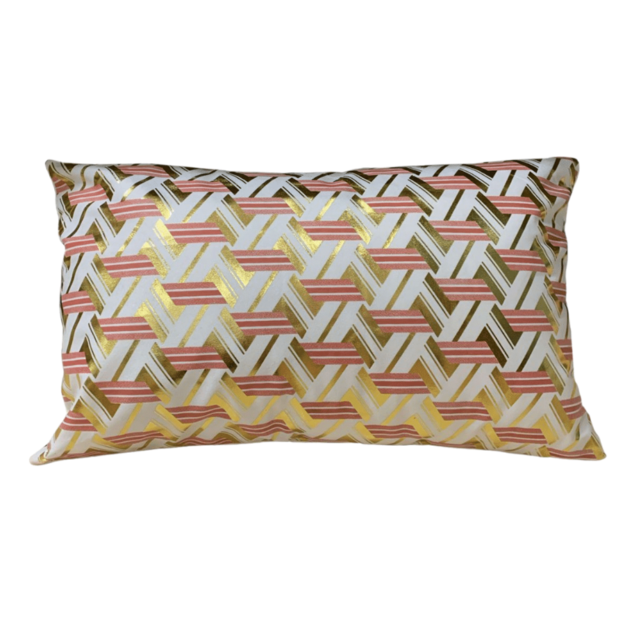 ALMOFADA RED GOLD 30X50CM