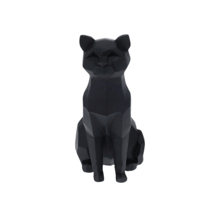 GATO PRETO SENTADO 22CM