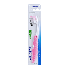 ESCOVA DENTES VIAGEM ROSA 18.5CM