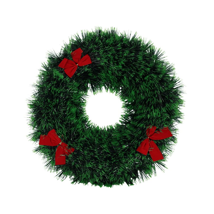 COROA NATAL 38CM C/LAÇOS VERMELHOS COROA NATAL 38CM C/LAÇOS VERMELHOS