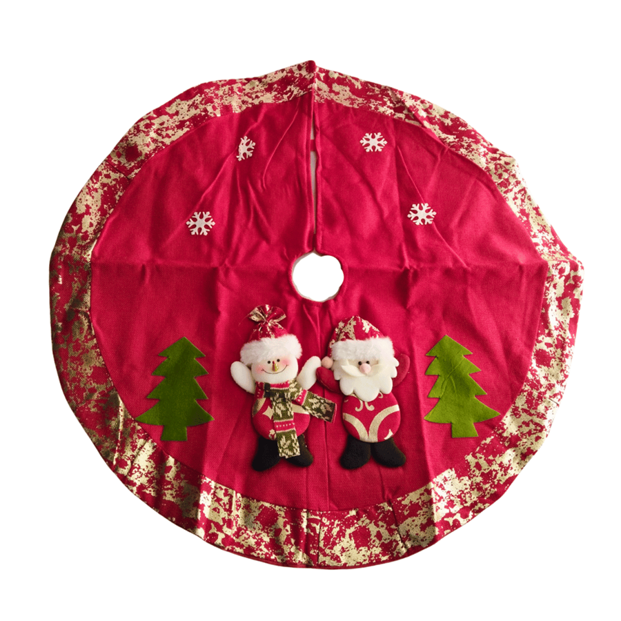 MANTA P/BASE ÁRVORE PAI NATAL E BONECO NEVE 80CM