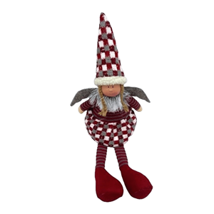 BONECA NATAL QUADRADOS SENTADA