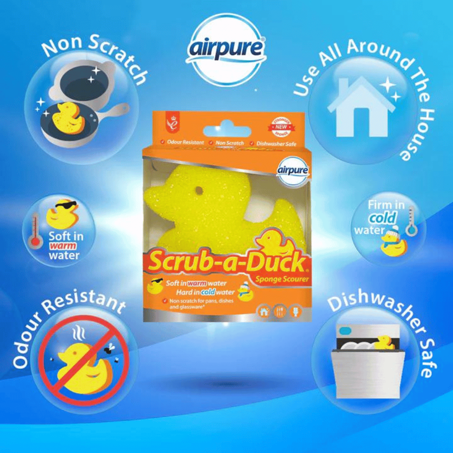 AIRPURE ESPONJA LIMPEZA SCRUB A DUCK