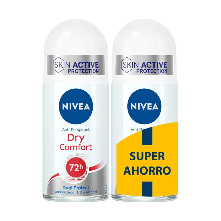 NIVEA ROLL-ON C/2 DRY COMFORT