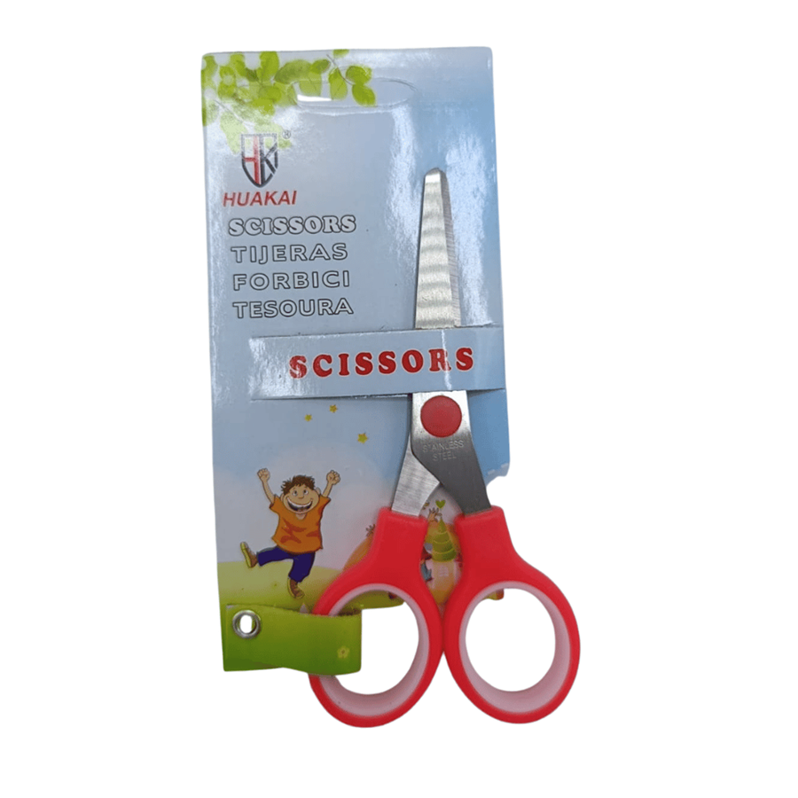 TESOURA INFANTIL MULTIUSOS 13CM VERMELHA