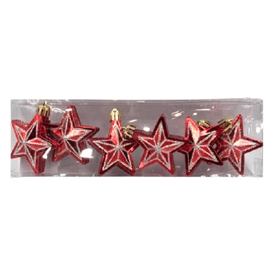 ESTRELA NATAL C/6 VERMELHA