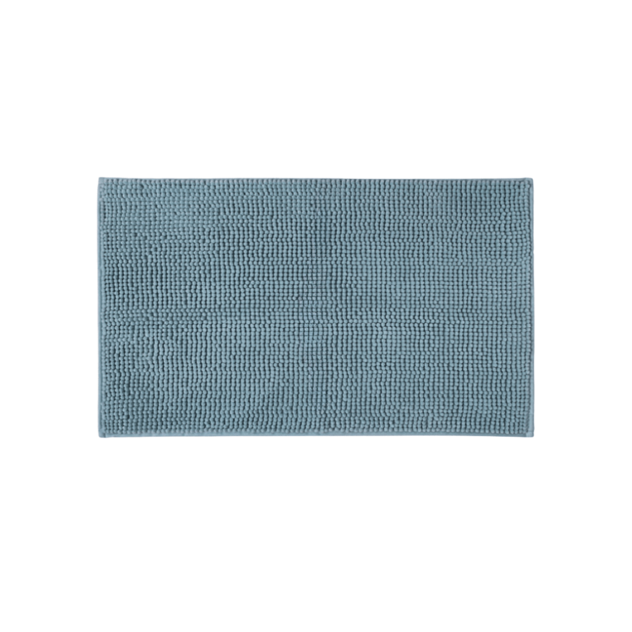 TAPETE BANHO 45X70CM CHENILLE AZUL