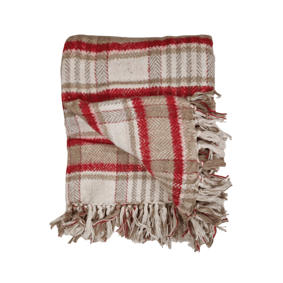 MANTA QUADRADOS VERMELHA 130X160CM MANTA QUADRADOS VERMELHA 130X160CM