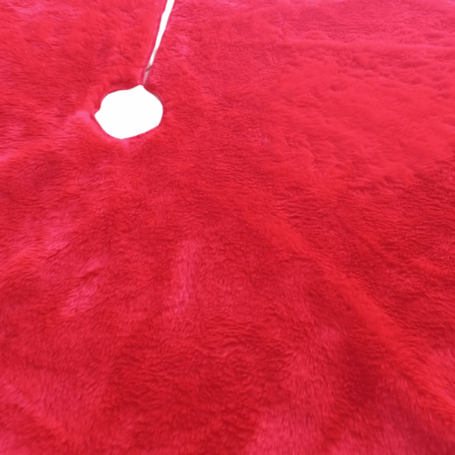 MANTA P/BASE ÁRVORE NATAL 90CM VERMELHA