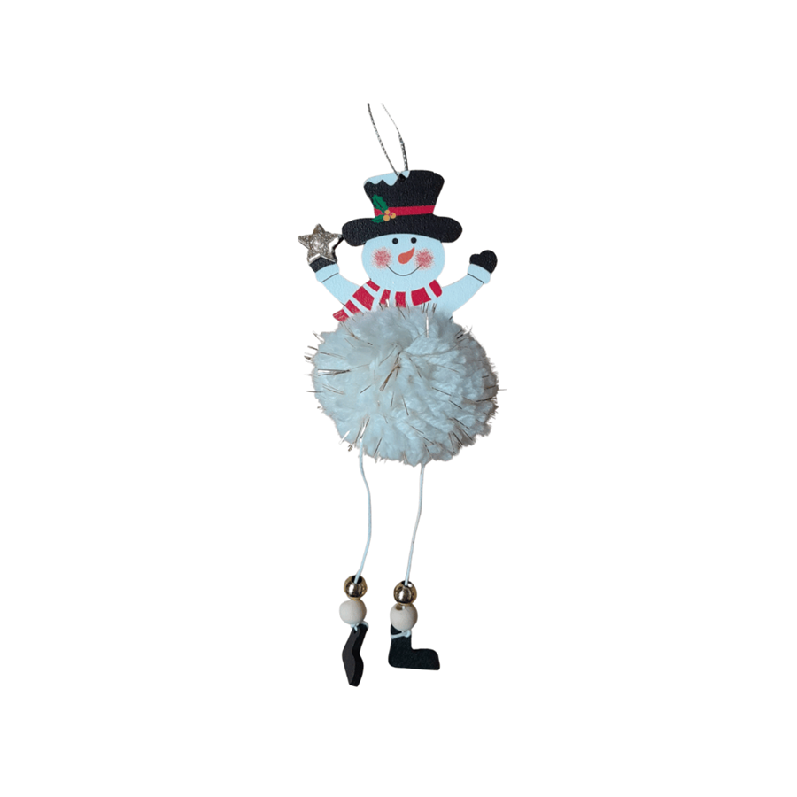 PENDENTE NATAL BONECO DE NEVE 7X27CM