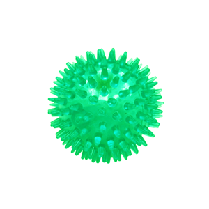 BRINQUEDO BOLA PICOS VERDE P/ANIMAIS