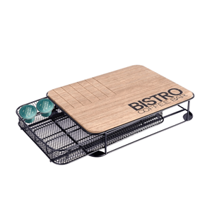 BISTRO PORTA CÁPSULAS CAFÉ GAVETA 30X24X6CM