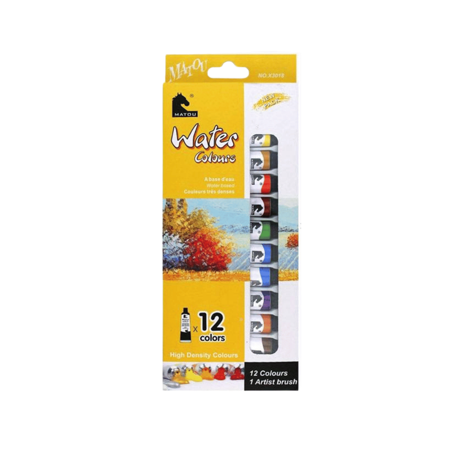 TINTA ÁGUA 12 CORES C/PINCEL