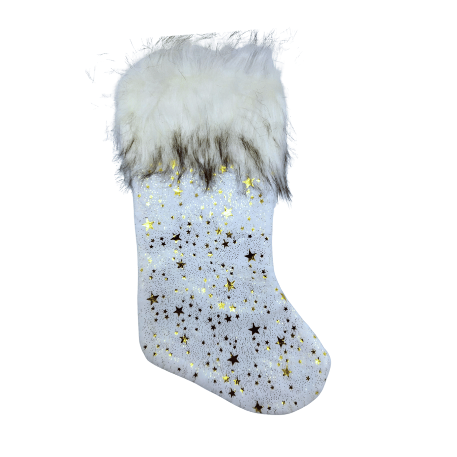 MEIA NATAL C/ESTRELAS DOURADAS