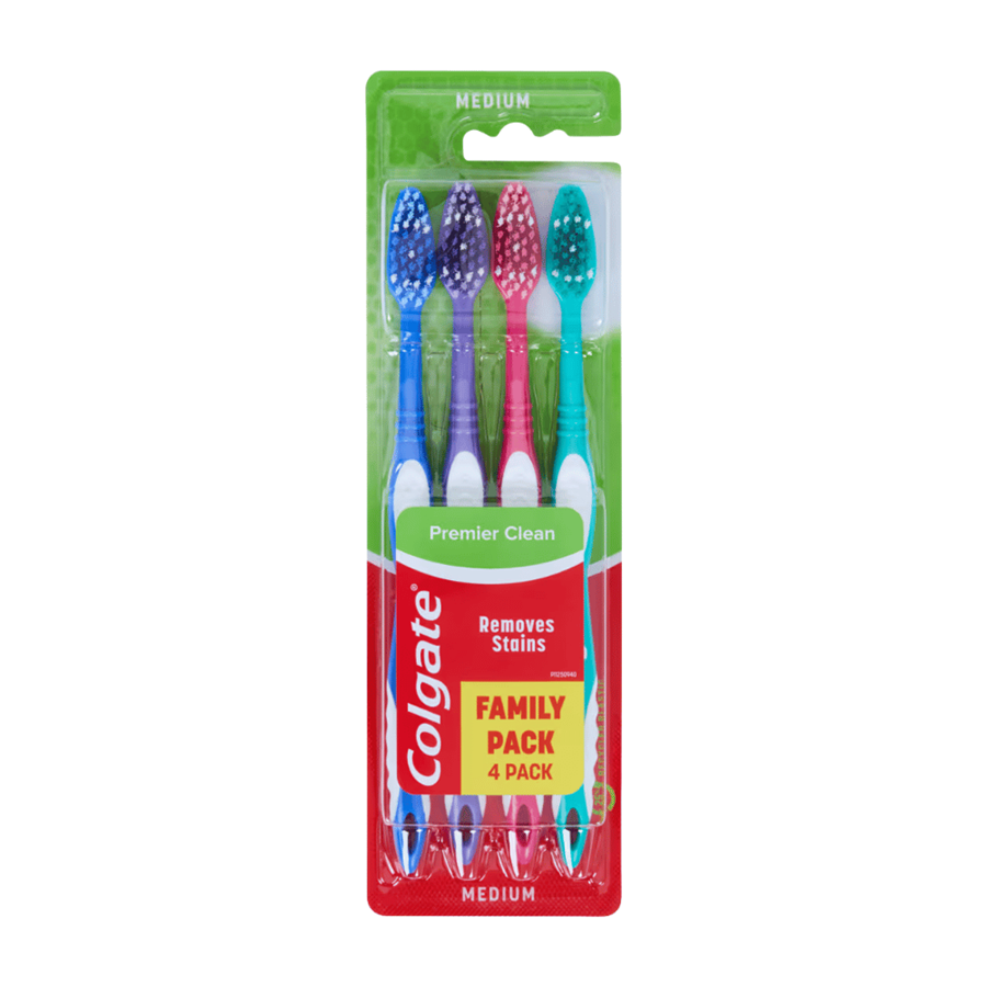 COLGATE ESCOVA DENTES C/4 PREMIER CLEAN MEDIUM COLGATE ESCOVA DENTES C/4 PREMIER CLEAN MEDIUM
