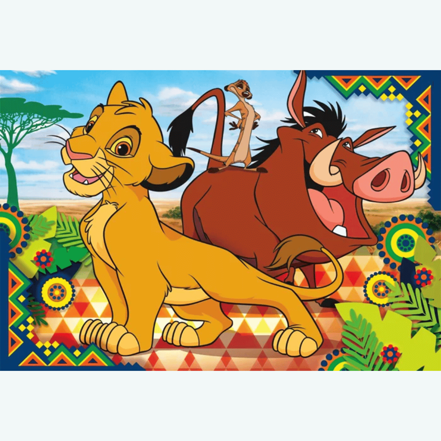 DISNEY PUZZLE 2X60PCS REI LEÃO
