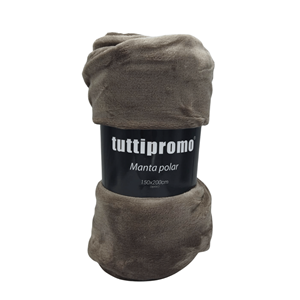 MANTA 150X200CM VELUDO CASTANHO