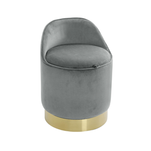BANCO PUFF C/DOURADO