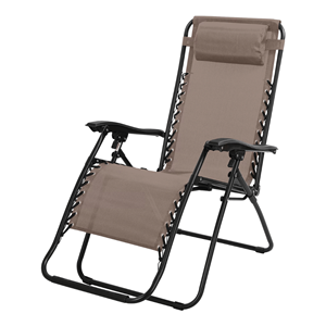 CADEIRA PRAIA TAUPE 176X64XH108/46CM