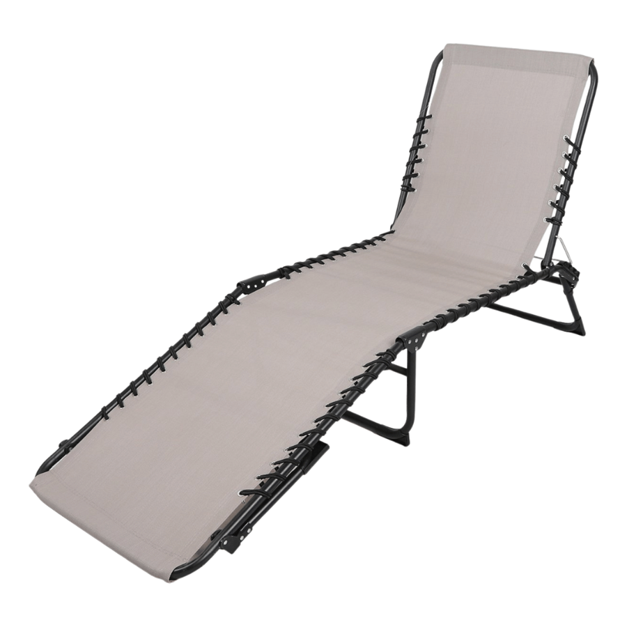 ESPREGUIÇADEIRA TAUPE 187X56XH26/85CM