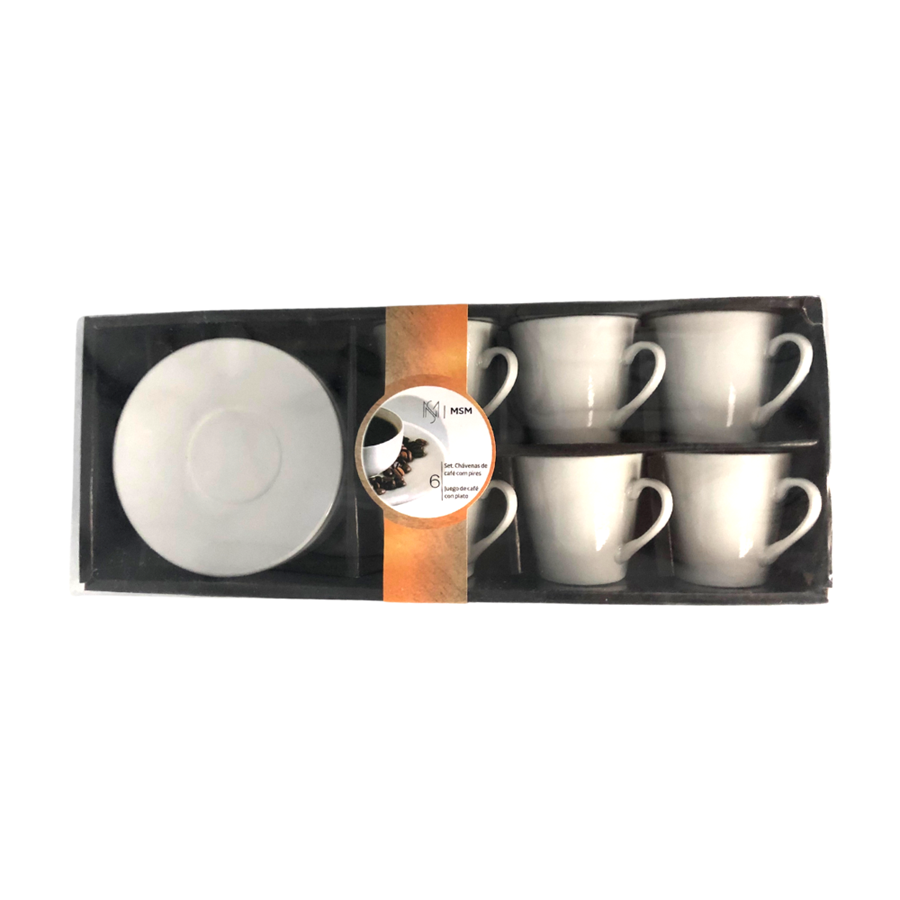CHÁVENAS CAFÉ C/PIRES BRANCO CONJ. 6