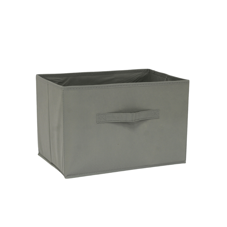 CAIXA TECIDO 38X25CM P/ARRUMAÇÃO CINZA