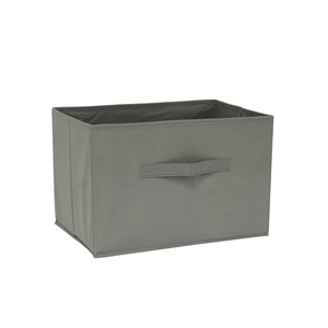 CAIXA TECIDO 38X25CM P/ARRUMAÇÃO CINZA