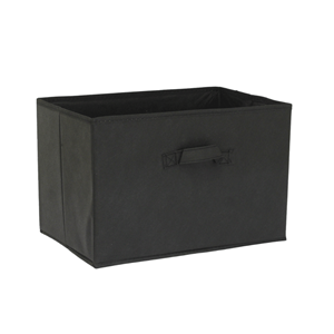 CAIXA TECIDO 38X25CM P/ARRUMAÇÃO PRETA