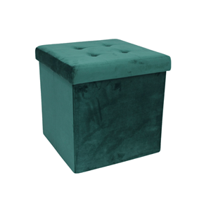 BANQUETA VELUDO 38*38*38CM VERDE ÁGUA BANQUETA VELUDO 38*38*38CM VERDE ÁGUA