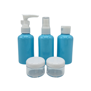 CONJUNTO NECESSAIRE VIAGEM 5PCS AZUL
