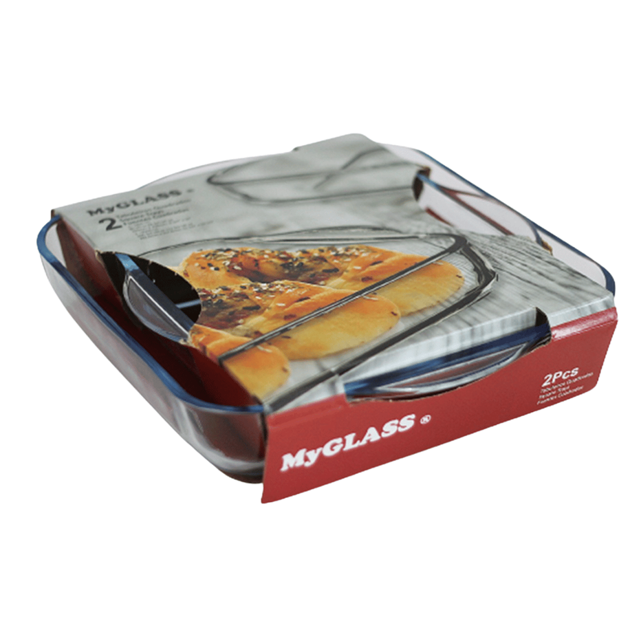 MYGLASS TABULEIRO FORNO QUADRADO C/2
