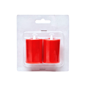 VELA LED C/2 5X3.5CM VERMELHA