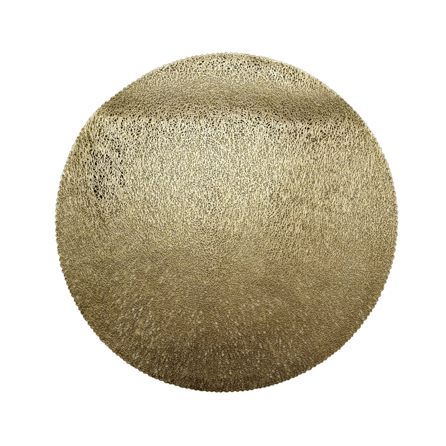INDIVIDUAL REDONDO 38CM DOURADO